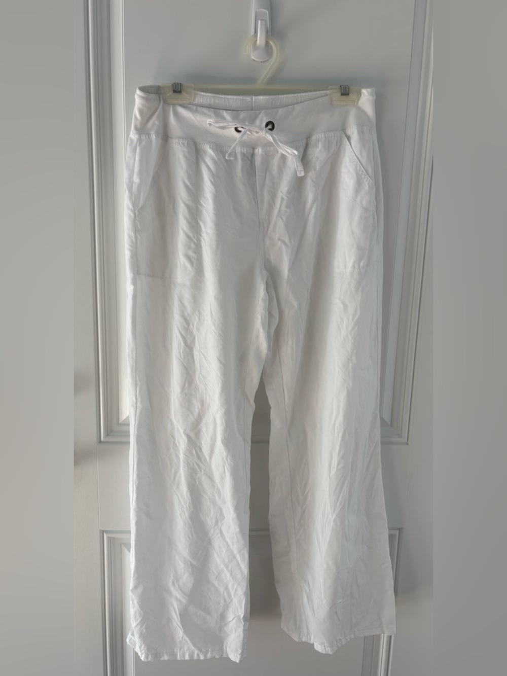 Soft Surroundings White Drawstring Lounge Pants